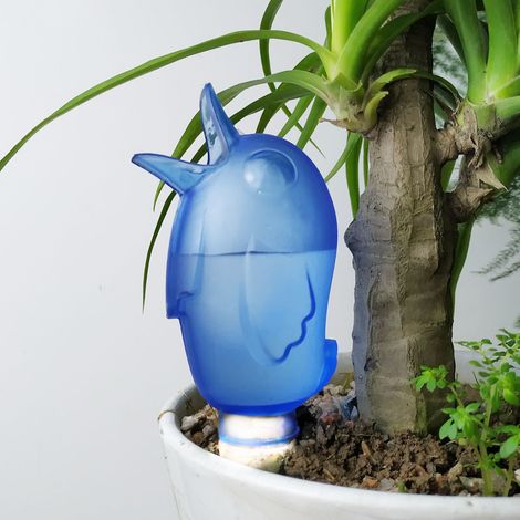 2pcs Blue Bird Shaped Plant Automatic Watering Device Drip Irrigation Garden Plastic Watering Equipm (1/5)