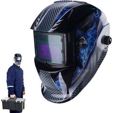 Cagoules de soudage à Grande Vue, Chapeau de soudage à obscurcissement Automatique,Masque de Capot de à écran Large - Chapeaux de Masque de électrique à obscurcissement (1/5)