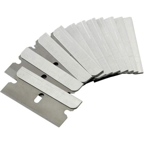 Ersatzklingen für Keramik-Ofenschaber, 50 Stück, hochwertige Stahlkartonverpackung, für Keramik-Ofenschaber, Edelstahl, silberfarben (1/5)