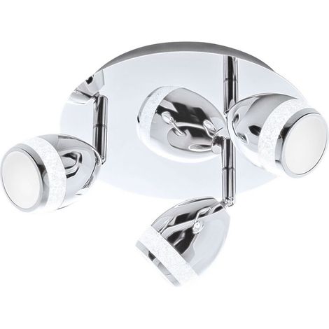 LED Deckenleuchte Badleuchte dreh- & schwenkbar Ø22cm 12W Chrom IP44 Briloner
