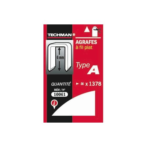 6 mm Klammern - Typ A TECHMAN