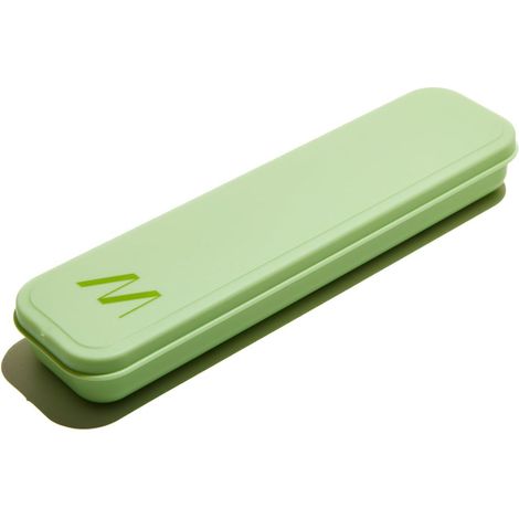 Ensemble de couverts portable, kit complet de couverts pour salle à manger en dehors de la maison, avec étui compact, facile à transporter en voyage et bureau, couleur vert sauge (1/5)