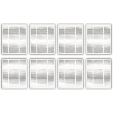 Filtre HEPA 8 pièces – pièce de rechange – compatible avec les aspirateurs et laveurs robots – filtration de la poussière et du pollen – pour iRobot Roomba 104 Y0140 – blanc (1/4)