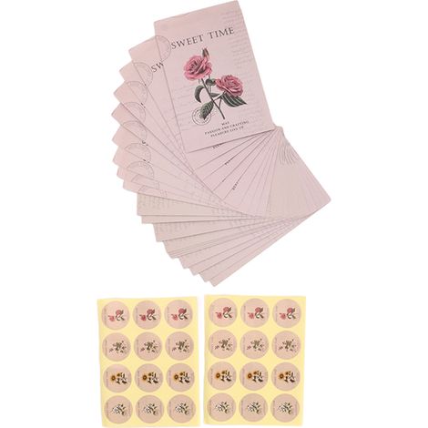 120 multifunktionale, selbstklebende Samentüten mit niedlichen Blumenaufklebern zur Aufbewahrung von Münzen (1/5)