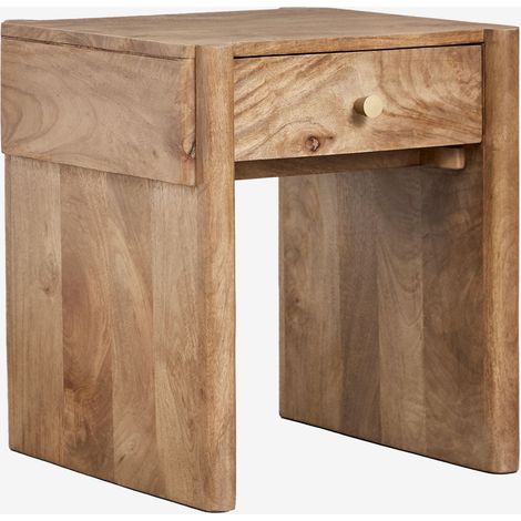 Set di 2 comodini 45x45 cm in legno di mango Antonela SKLUM            