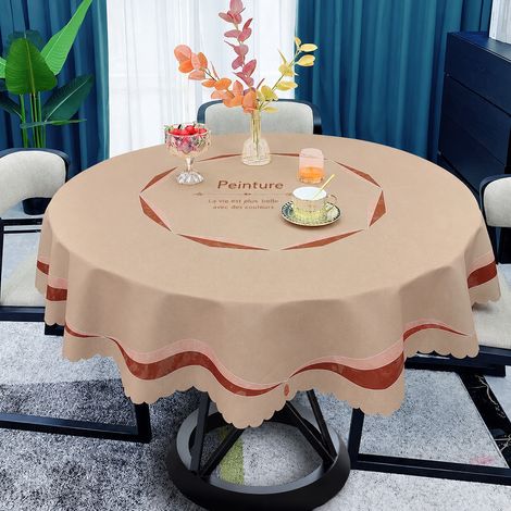 Nappe ronde 110 cm Automne intense tissu anti-huile amélioré pour table ronde Ø 50-75 cm, 30 × 30 × 30 cm 1 kg – Livraison gratuite