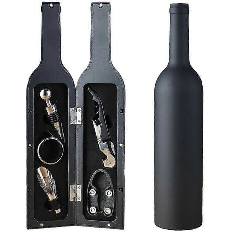 Coffret cadeau de 5 accessoires pour le vin : tire-bouchon pour bouteille de vin-AquaForge (1/3)