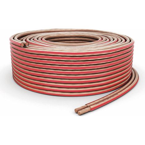 PURELINK Lautsprecherkabel, 2x1,5 mm², 10 m, transparent, OFC (1/5)