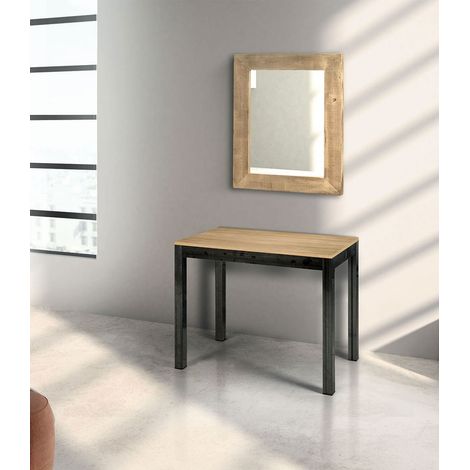 Consolle allungabile piano in legno rovere (1/2)