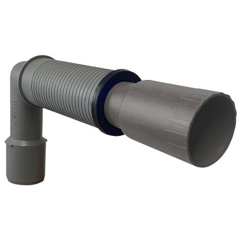 HT-Abflussrohr Universal-Sifonwinkel DN 50 auf 32 oder 40 mm Durchmesser Anschlussrohre (1/2)
