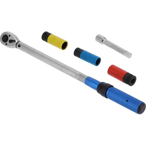 Clé dynamométrique à cliquet, préréglée, réglable, manuelle, 5–25 N, 1/4", 40–220 Nm (1/5)