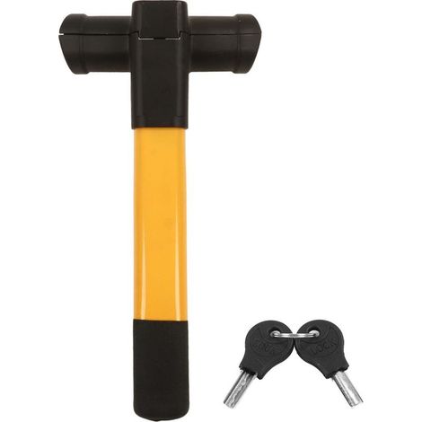 Antivol de volant avec 2 clés, antivol universel Portable en T pour voitures