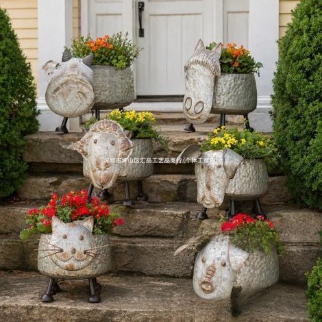 Jardinière en forme d'animaux de la ferme - Pots de fleurs en forme d'animaux - Mouton -