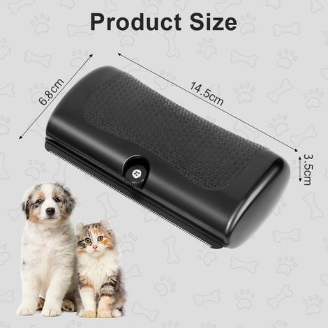 Brosse de toilettage pour chiens et chats - Peigne de démêlage efficace pour animaux de compagnie - Outil d'élimination des poils morts pour grands et petits animaux (1/5)