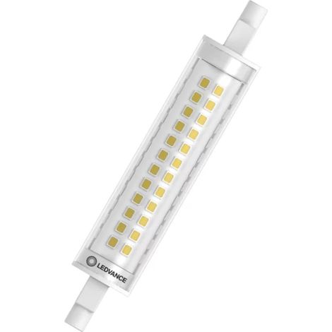 LEDVANCE SLIM LINE LED R7S 118MM CLAIRE 12W 1521LM - 827 BLANC TRÈS CHAUD  ÉQUIVALENT 100W 4099854267680