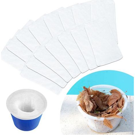 Lot de 15 chaussettes de piscine pour piscines à mailles fines et filtres de spa,réutilisables en maille ultra-fine pour les piscines au sol et hors sol (1/5)