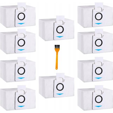 10 sacchetti per la polvere per aspirapolvere ecovac Deebot X1 omni/T20 omni/T10 omni/X1 Turbo (1/3)