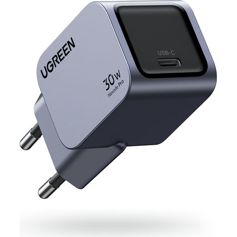 Chargeur mural Ugreen Nexode Pro 30W, USB-C (Gris) (1/5)