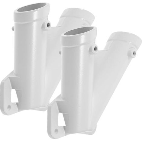 2 Ensembles Support de Drapeau V de Supports de Mât Muraux pour Drapeaux avec Double Fixation Durable et Facile à Installer pour Drapeaux Extérieurs (1/5)