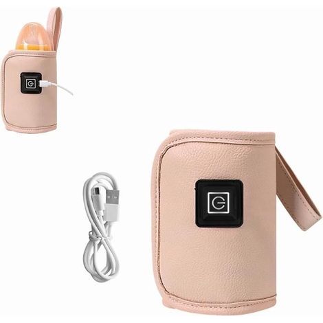 Chauffe-biberon, chauffe-lait USB, chaleur douce qui maintient la température idéale pour le lait de bébé, utilisé pour le lait (1/5)