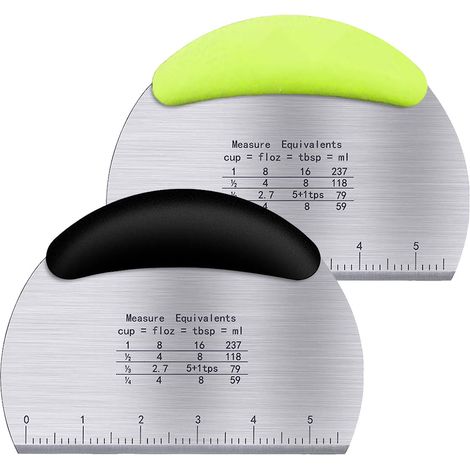 pièces pour découper la pâte, spatule en acier inoxydable, outil de cuisine multifonction pour la pâte à pain, les gâteaux, le fudge, le chocolat