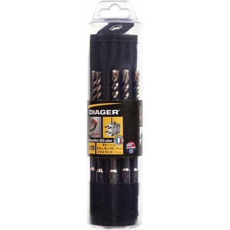 Foret Diager Booster Sds Plus Perçage Béton Rapide, Haute Durabilité - Diager