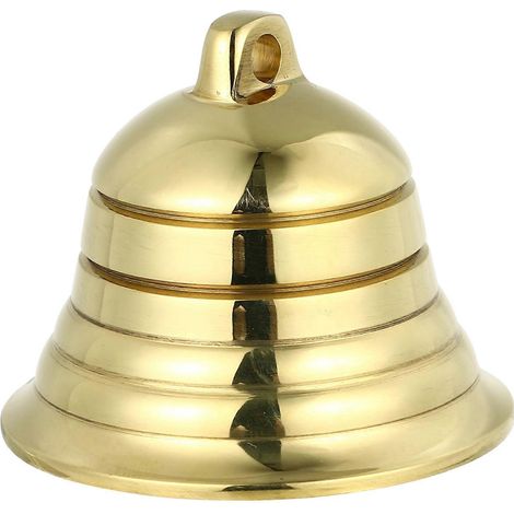 Cloches en cuivre antique à suspendre : décorations à faire soi-même, pendentifs pour la maison ou le bureau-5X5CM-Golden (1/4)
