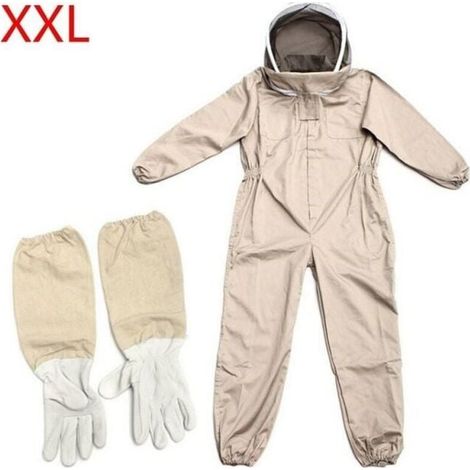 Taille XXL Tenue d\'apiculture - Vêtement d\'apiculture - Protection complète du corps - Gants pour débutants (1/4)