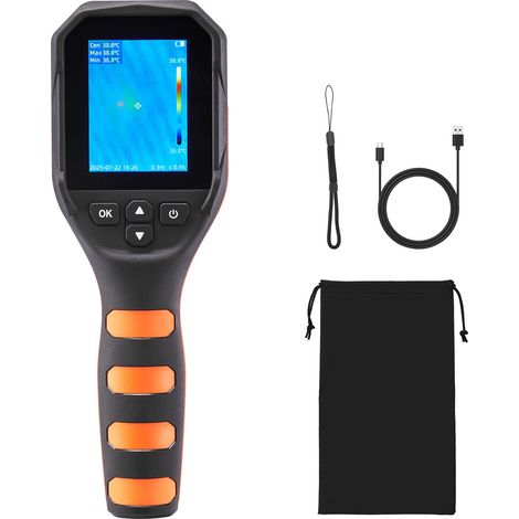 Mophorn Handgehaltene Wärmebildkamera mit 320 x 240 TISR-Auflösung, 2MP visueller Kamera, 256 x 192 IR-Auflösung, 25 Hz Bildfrequenz, Temperaturbereich von -20 °C bis 450 °C