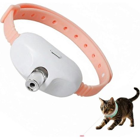 Collier laser interactif pour chat - Jouet de stimulation pour chat
