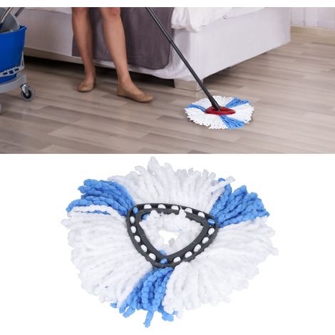 [Housse de Tête de Balai] Coiffe de Balai Rotatif Fiber pour Easywring - 5PCS, Triangle, Lavable Machine (1/5)