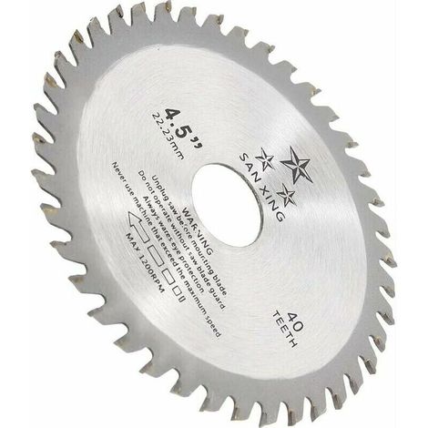 Disque De Ponçage - 115 mm - 40 Dents - Alésage 22 2 mm - Pour Meuleuse D'angle - Bois Et Panneaux - 1 Pièce (1/4)