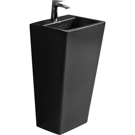 Mexen Liza lavabo autoportant 43 x 38 cm, noir mat - 26154470 (1/2)