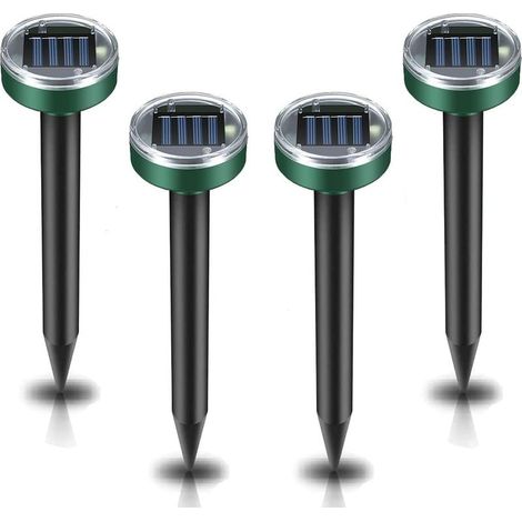Répulsif solaire anti-taupes professionnel – à ultrasons – contre taupes et campagnols