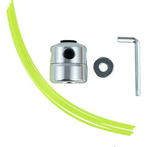 Tête de Débroussailleuse Universelle Aluminium Fils , 2 Têtes de Fil + 10 Fils (1/2)