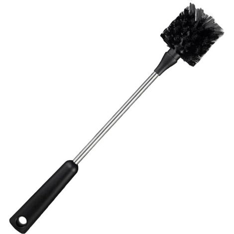 Set di 2 spazzole per biberon, spazzola per biberon con manico lungo, spazzola per biberon, spazzola per la pulizia di bottiglie di vetro, tazza, nero