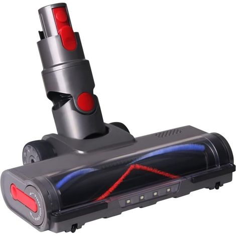 Brosse Compatible avec Dyson Aspirateurs V7 V8 V10 V11 V15, Brosse Motorisée de Nettoyage avec 4 Lampes pour Sols Durs et Tapis-DOU