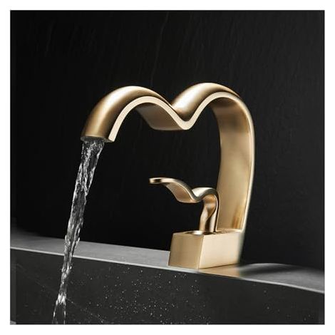 Moderne Robinet De Salle De Bain Cascade, Mitigeur Lavabo Cascade, Robinet Lavabo Cascade, Robinets De Lavabo pour Cœur (1/4)