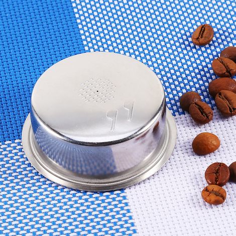 Kaffeefilterkorb aus Edelstahl für 2 Tassen mit Druckbeaufschlagung (1/5)