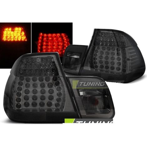 Paire de feux arriere BMW serie 3 E46 Berline 98-01 LED fume (1/3)