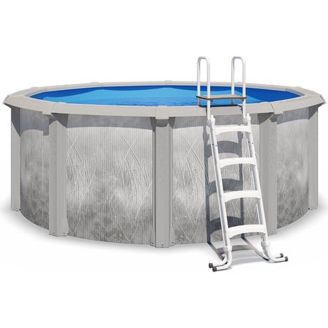 Trigano – Piscine hors sol ronde Ø 3,65 m – Parois en acier galvanisé – Liner haute résistance 42/100ème – Margelles extra larges 25 cm – Système de filtration Aqualoon™