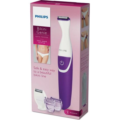 recortadora de bikini con pilas - brt383/15 - philips - (1/2)