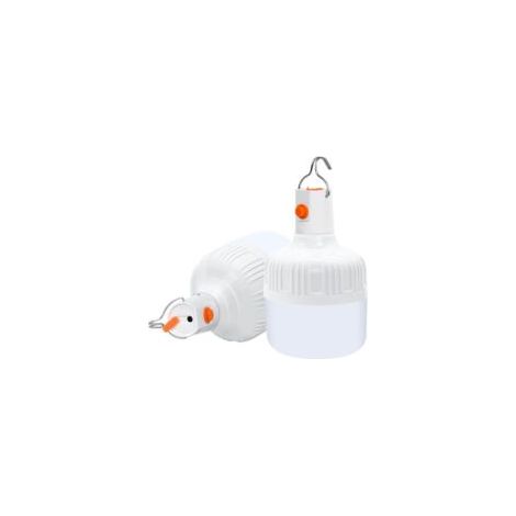 Linterna de camping D, lámpara de camping portátil recargable por USB, 2 modos de iluminación, potente luz impermeable de 600 lm para tiendas de campaña, linterna para senderismo, pesca, emergencias,