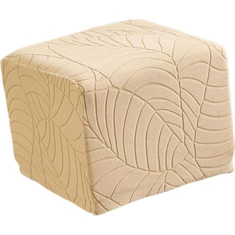 Housse carrée pour Pouf, Housse Pouf Moderne, résistante aux déchirures et Lavable, protège Le Repose-Pieds la Chambre à Coucher et des Articles, Kaki (1/5)