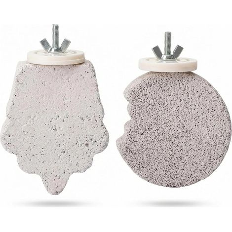 2PCS Parrot Perch, Moon & Grape Shaped Pumice Bird Perches for Cage, Grinding Stone Perch for Beak & Nail Care like Cuttlefish Bone, Natural Perch for Budgie, Cockatiel, Conure (1/5)