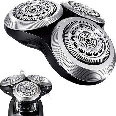 Wone Tête de rasage de rechange complète pour les têtes de rasage Philips Norelo Series 9000, Modèle SH90. Boucle métallique et lames de précision améliorées à double couche, (1/5)