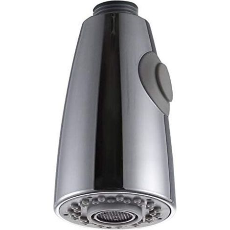 Chrome pull-out tap, easy-to-install spray head for your sink, with adjustable jets and made of durable ABS plastic. (1/5)