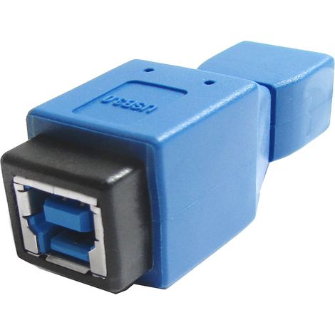 BeMatik - Adaptateur USB 3.0 vers USB 2.0 (Micro USB AB B Mâle à Mâle) (1/2)