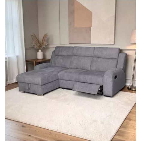 divano angolare sinistro bellahome "astrid" grigio 247x94/159x104 cm (1/4)