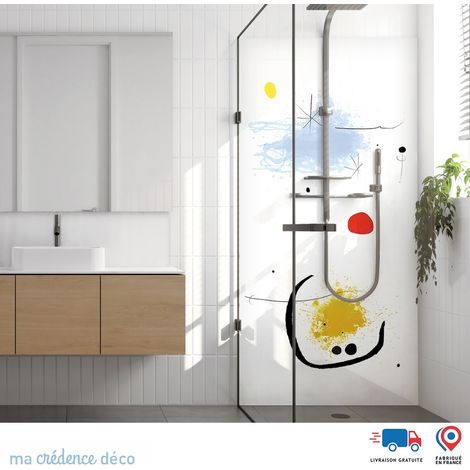Panneau de douche : Inspiration Surréalisme - Alu composite - 100 - 245 (1/3)